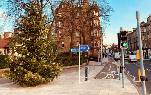 The City Centre East West Link cycleway at Roseburn.